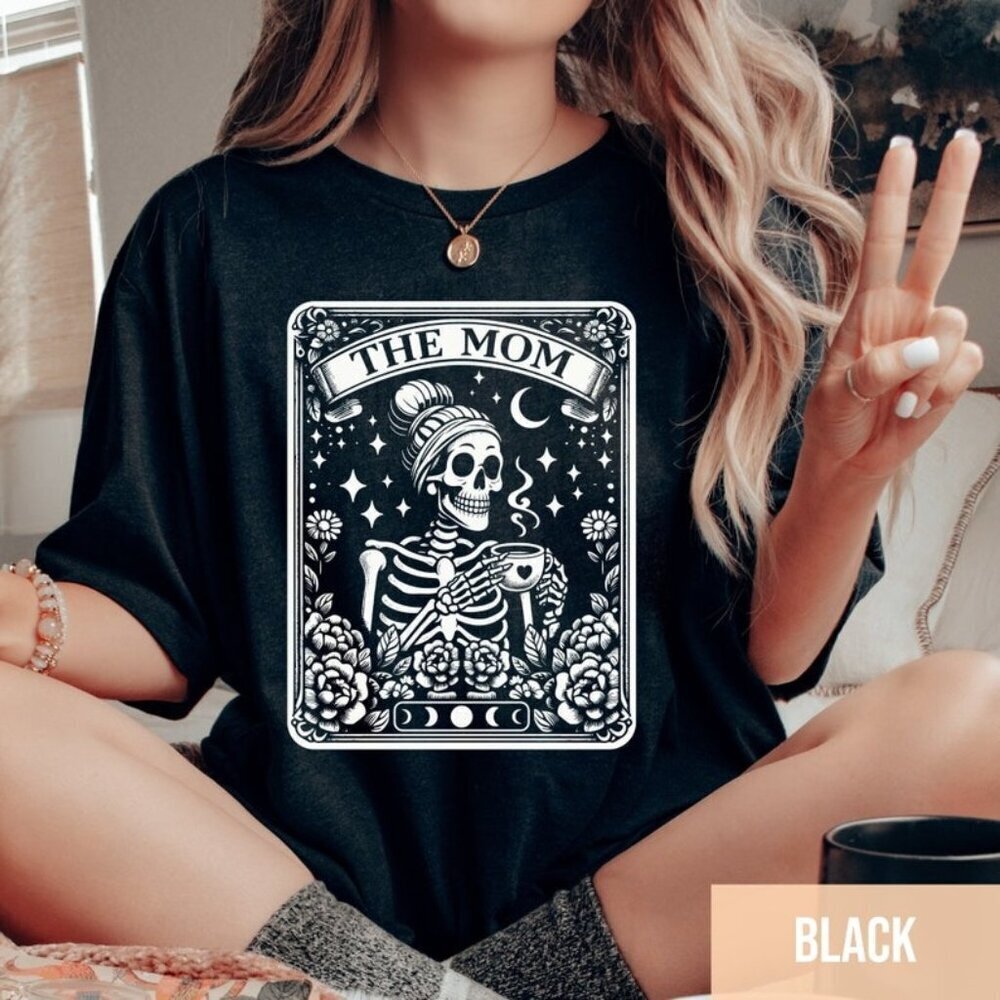 The Mom Tarot Card Shirt Skeleton Mother Tshirt
